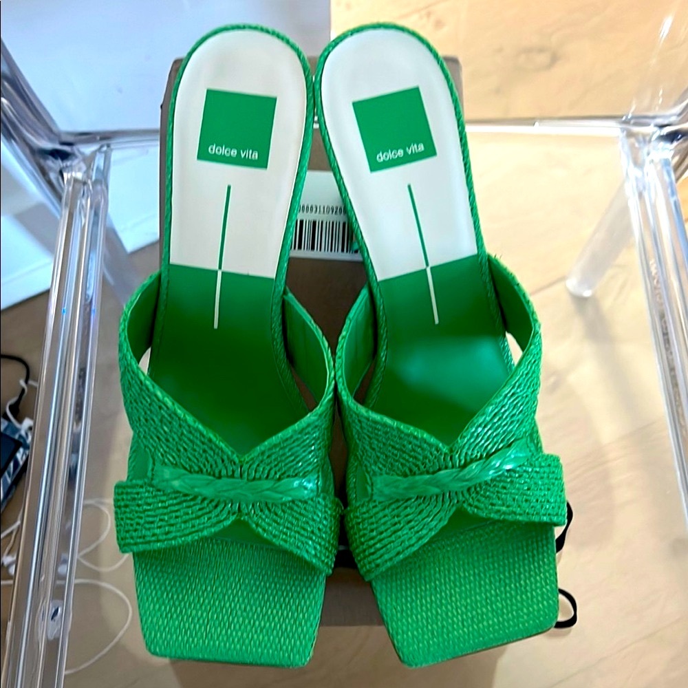 Dolce Vita Green Mules